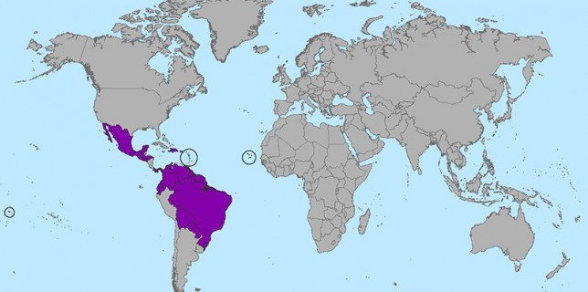 Zika Virus affected area